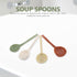 4pcs Ceramic Soup Spoons Japanese Ramen Soup Spoons Ceramic Asian Dinner Spoons Retro Korean Style Tablespoon Rice Noodles Serving Spoon Ladle for...