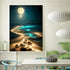 KEUASDV Diamond Painting Kits for Adults, Seaside Moon 5D DIY Diamond Art Kits Full Drill Diamond Dots for Gift Wall Decor and Relaxation Gem Arts...
