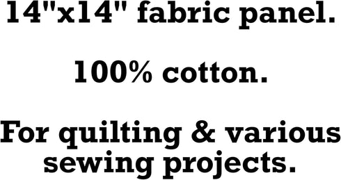 Fabric Panel 14"x14" Dragonfly Memoriam 100% Cotton Quilting Panel Square AM1890...