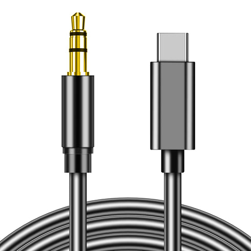 USB C to 3.5mm Audio Aux Jack Cable, USB C to 3.5mm Headphone Audio Cord Car Stereo Aux Cable Compatible with iPhone 15/15 Pro Max, Google Pixel 8...