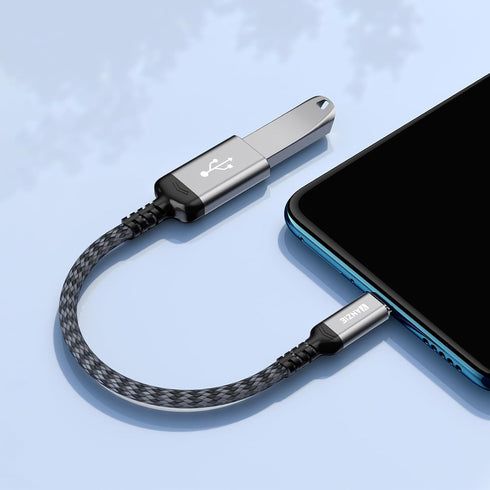 2-Pack USB 3.0 to USB C Male Adapter, Type-C Male to USB Female, USB C Male to USB A Female Compatible with iPhone 15 Pro/Max, MacBook Pro Air 202...