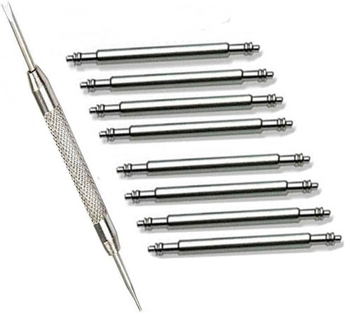 for 23mm Spring Bar Watch Pins Replacement Pins 8 PCS Diameter 1.5mm with Watch Band Spring Bar Tool (23mm)...