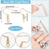 SUNNYCLUE 1 Box 150Pcs Real 18K Gold Plated Earring Hooks French Earring Hooks Bulk Fish Hook Earwires with Coil Ball Ear Wire Earrings Finding fo...