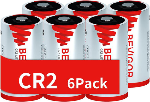 CR2 3v Lithium Battery 6 pack, CR15h270, cr2 battery, Long Lasting Power, High Performance for Range Finder, and more...