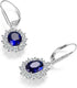 YFN Sterling Silver Created Oval Cut Birthstone Drop Dangle Women Leverback Earrings Gifts for Women Mom...