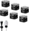 6 Pack Cord Organizer Holder, Cable Clips, Under Desk Cable Management, Hide or Organize Phone USB Charger Cable for Home,Office,Car,Desk,Nightsta...