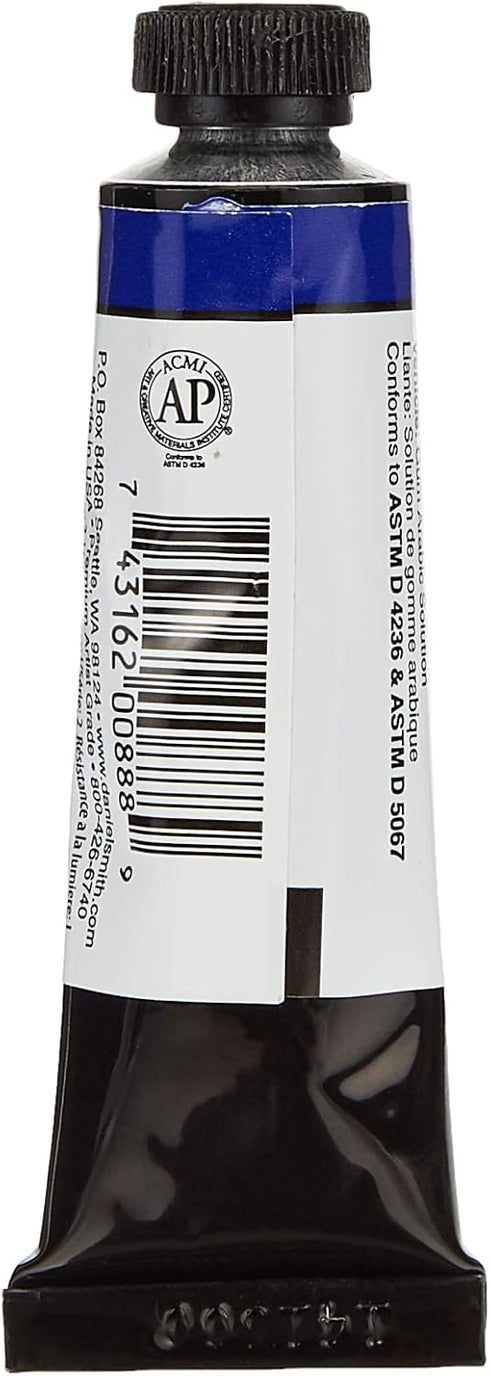 Daniel Smith Extra Fine Watercolor 15ml Paint Tube, French Ultramarine (284600034), 0.5 Fl Oz (Pack of 1)...