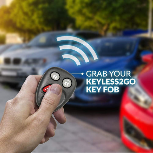 Keyless2Go Replacement for Keyless Entry Car Key Vehicles That Use 3 Button LHJ011-2 Pack...