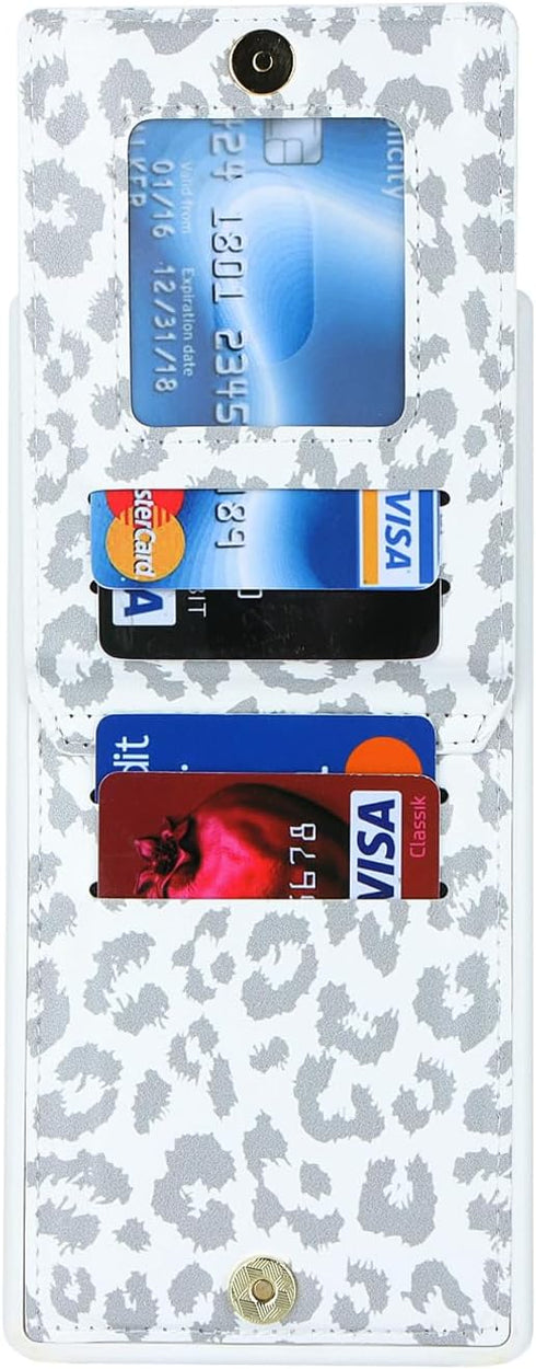 Samsung Galaxy S22 Ultra Case with Card Holder for Women, Samsung Galaxy S22 Ultra Phone Case Wallet with Credit Card with Ring Kickstand Zipper S...