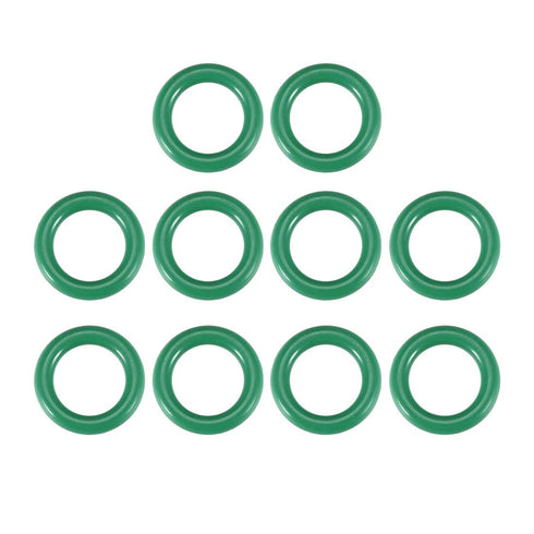 uxcell Fluorine Rubber O-Rings, 11mm OD 7mm ID 2mm Width FKM Seal Gasket for Machinery Plumbing, Green, Pack of 10...