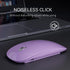 Uiosmuph G11 Wireless Mouse, USB C Rechargeable Computer Mouse, Slim Silent Mice 2.4GHz Optical with USB Nano Receiver and Type C Receiver for Lap...