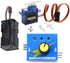 1Set RC Servo Motor Tester Controller Kit +180 Degree 9g Servo with 6V Battery Holder for Robotics RC Cars Helicopters Planes Boats Hobby Projects...