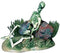 Penn-Plax Action Air Pirate Skeleton with Jug & Treasure Chest Live-Action Aerating Aquarium Ornament...