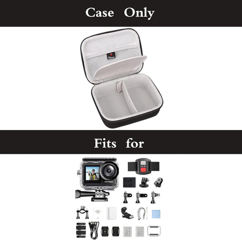 Mchoi Hard Carrying Case Suitable for AKASO EK7000 / 4K30FPS Action Camera Ultra HD Underwater Camera, Waterproof Shockproof Action Camera Travel ...