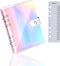 A6 Rainbow Soft PVC Notebook Cover, Refillable Paper PVC Binder, Loose Leaf Personal Planner Binder(A6,R)...