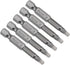 uxcell 5 Pcs SQ3 Magnetic Square Head Screwdriver Bits, 1/4 Inch Hex Shank 2-inch Length S2 Power Tools Square Drive Screwdriver...