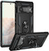 Pixel 6 Pro Case, Google Pixel 6 Pro Case with 3D Curved HD Screen Protector, Androgate Military-Grade Ring Holder Kickstand 15ft Drop Tested Shoc...