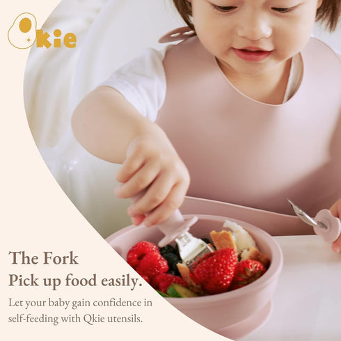 Toddler Utensils, Toddler Forks and Spoons, Baby Spoons Self Feeding, Stainless Steel Baby Silverware with BPA Free Silicone Easy Grip, 8 Months+ ...