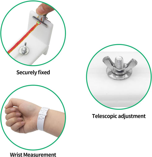 Jig Bracelet Maker, Bracelet Braiding Tool, U Shape Paracord Bracelet Making Kit, Kit DIY Hand Knitting Bracelet Jig with 2 Clips and Wrist Measur...
