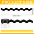 Black and White Bulletin Board Borders Scalloped Classroom Borders Wavy Line Board Borders Trim for Desks Locker Home School Classroom Decor...