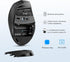 TECKNET Bluetooth Mouse, 4800 DPI Wireless Mouse, 2-Year Battery 6 Adjustable DPI, 6 Buttons Compatible with Laptop/Windows/Computer - Grey...