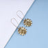 Boho Sunflower Dangle Earrings Sunflower Hoop Earrings Gold Floral Flower Earrings Vintage 3D Flower Drop Earrings Jewelry for Women and Girls...