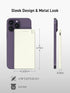 Auskang Portable Charger for iPhone (Not for iPhone 15 Series) with Built in Lightning Cable 5000mAh Slim Power Bank Compatible with iPhone 14/13/...