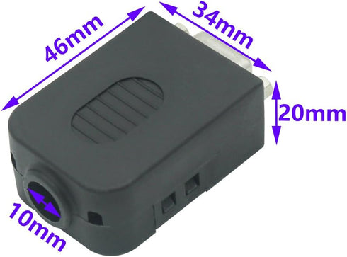 HDB15 3+6 HDMI Female to VGA Female D-SUB 15 Pin Terminal Connector DB15 Adapter 3Row 15Pin to Terminal Breakout Board Connectors with Case......