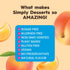 Simply Desserts Sugar-Free Peach Jel, 6-Pack – Vegan Dessert, Keto Snacks, Diabetic Friendly & Kosher, 1.7 Oz Ea...
