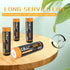? 3.7 Volt Rechargeable Batteries 3200mAh for Flashlights, Headlamps, Doorbells, RC Cars etc. (2 Pack Button Top)...