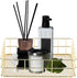 Wire Mesh Basket, Golden Desktop Metal Storage Basket Iron Grid Storage Tray Net Basket Storage Bins for Home Cosmetic Stationery (9.6 x 6.5 x 2.6...