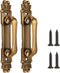 Yosoo Cabinet Door Handle, 2Pcs/Set European Style Antique Zinc Alloy Door Pull Handle Cabinet Hardware Accessory...