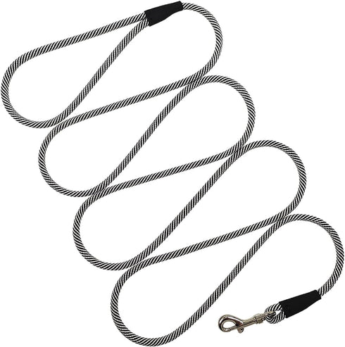 Small Dog Leash 7FT, Lightweight Nylon Rope Leash for Puppy Pets, Cats, Small Animals Medium Dogs Walking, Black...