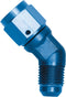Edelbrock Athletic - RUS-614706 -6 AN 45 Degree Female AN to Male AN Adapter Fitting...