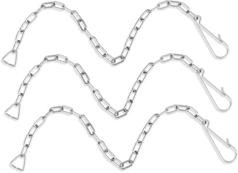 3 Pcs Toilet Bowl Chain Replacement Toilet Flapper Chain Stainless Steel Universal Flapper Chain Replacement Kit Toilet Lift Chain Replacement wit...