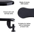 Computer Arm Rest for Desk, TACYKIBD Ergonomic Arm Rest Extender, Adjustable Wrist Rest Rotating Computer Arm Support Pad for Elbow Keyboard Mouse...