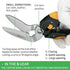 stedi 9-Inch Scissor Heavy Duty, All Purpose Scissors, Cardboard and Carpet Shears, TPR Handle, Extremely Sharp Blades with Finely Serrated -Easy ...