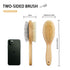 Dog Brush Cat Brush, Vokiuler Double Sided Bristle and Pin Pet Brush for Dog Grooming, Real Boar Bristle Shedding Brush with Bamboo Handle for Lon...