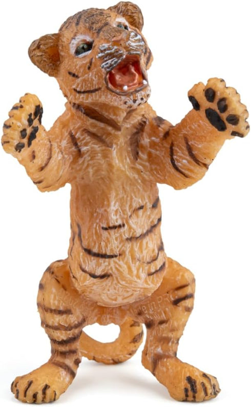 Papo -hand-painted - figurine -Wild animal kingdom - Standing Tiger Cub -50269 -Collectible - For Children - Suitable for Boys and Girls- From 3 y...