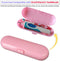 Electric Toothbrush Travel Case for Oral-B Toothbrushes - 4 Pcs Toothbrush Head Covers Compatible with Oral B Electric Toothbrush Heads (Pink)...