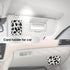 M-Plateau Phone Card Holder, Stick On with Snap Closure 3M Adhesive Leather Phone Wallet Work with iPhone 14 Case and Most Smartphones (Cow Print)...