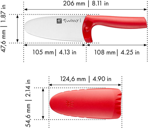 ZWILLING TWINNY Kids Chef’s Knife - Red...