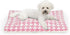 Dog Bed Mat, Reversible Dog Crate Pad for Medium Small Dogs, Portable and Soft Pet Bed Mat, Machine Washable Pet Bed Pad for 24-inch Kennel(Pink)...
