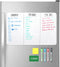 Magnetic Whiteboard Fridge Dry Erase Board: HOMiDEK Small Magnetic White Board for Refrigerator with Clean Dirty Magnet for Dishwasher, 4 x Marker...