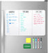 Magnetic Whiteboard Fridge Dry Erase Board: HOMiDEK Small Magnetic White Board for Refrigerator with Clean Dirty Magnet for Dishwasher, 4 x Marker...