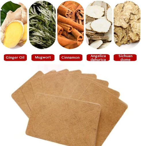 100 Pcs Ginger Patches Herbal Ginger Foot Pads Lymphatic Drainage Pain Patches...