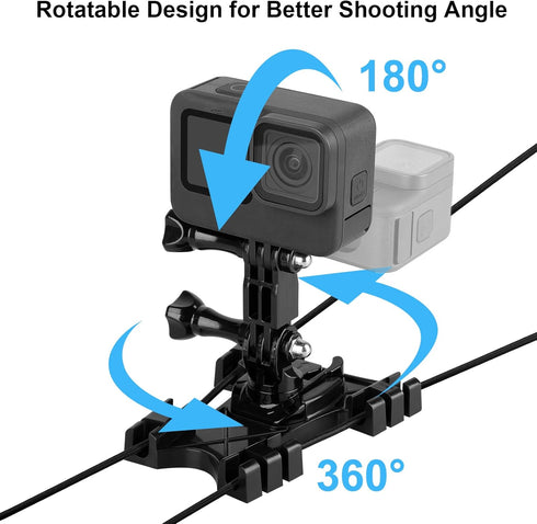 Fence Mount for GoPro Hero Action Camera Chain Link Backstop Fence Mount for Mevo Start, iPhone, Smart Phones for Recording Baseball Softball Tenn...
