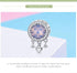 Hutou Birthstone Charm Fit for Charms Bracelet and Necklace Gifts for Women Sparkling Birthstones Zircon Paved...