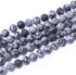 Natural Gemstone Loose Beads Smooth Round Approxi 15 inch DIY Bracelet Necklace for Jewelry Making (6mm, Matte Snowflake Obsidian)...