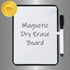 PTY Magnetic Dry Erase Board 6" x 8" with Magnetic Marker and 2 Magnets - Mini Whiteboard for School Locker, Fridge, Office, Home (Black Framed)...